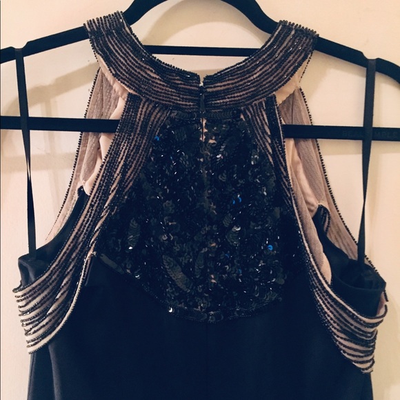 Parker Black Silk satin evening gown - Picture 4 of 8